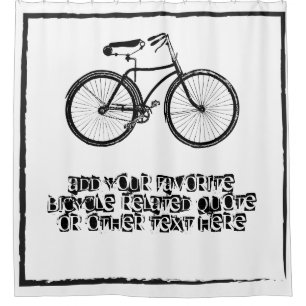 Vintage Bicycle Grunge Custom Motivational Quote