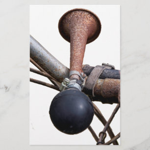 Vintage bicycle horn stationery