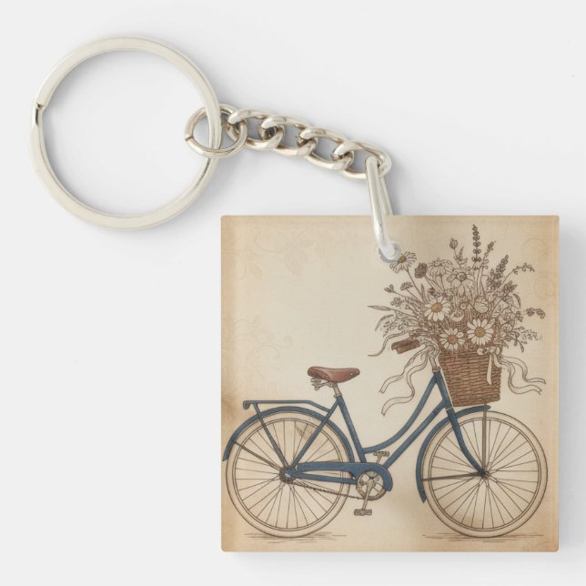 vintage bicycle keychain (Front)