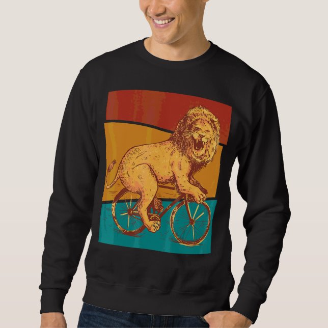 Vintage Bicycle Lion Sweatshirt (Front)