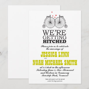 Vintage Bicycle Love Invitation