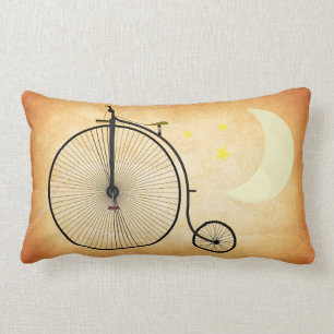 Vintage Bicycle Lumbar Pillow