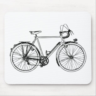 Vintage Bicycle Mouse Pad