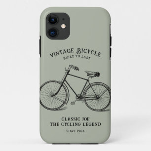 Vintage Bicycle Name Birth Year Custom iPhone 11 Case