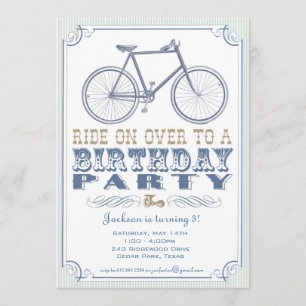 Vintage Bicycle Party Invitation