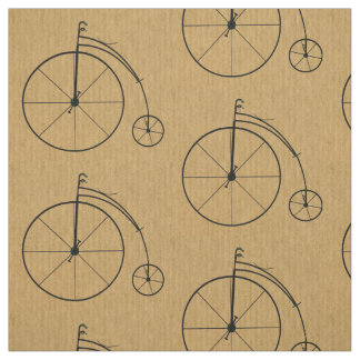 Vintage Bicycle Pattern Fabric