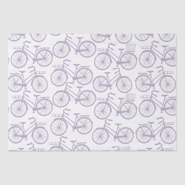Vintage Bicycle Pattern Tissue Paper (Front)
