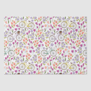 Vintage Bicycle Pattern Tissue Paper