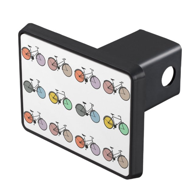 Vintage Bicycle Pattern Trailer Hitch Cover (Top Right)