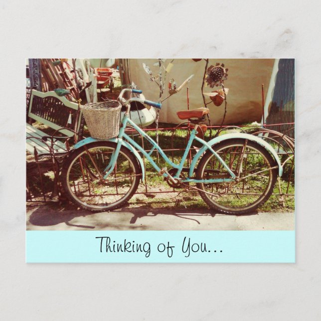 Vintage Bicycle Post Card (Front)