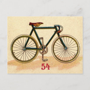 Vintage bicycle postcard