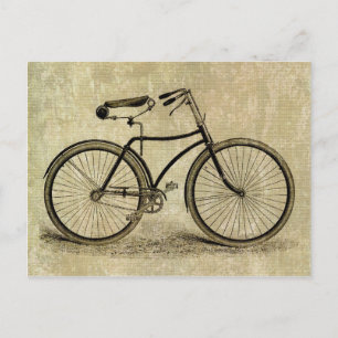 Vintage bicycle postcard