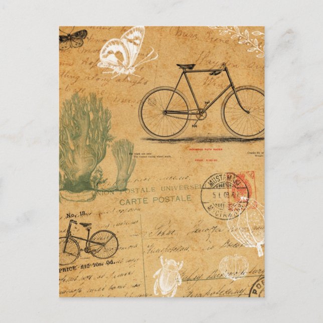 Vintage Bicycle Postcard (Front)
