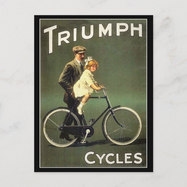 Vintage Bicycle Postcard :  Triumph Cycles (Front)