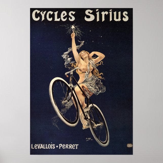 Vintage Bicycle Poster - Cycles Sirius (Front)