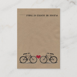 Vintage Bicycle Wedding Place Cards