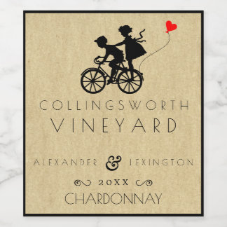 wedding wine label