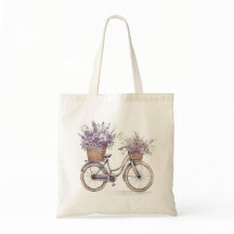Vintage Bicycle with Flowers – Watercolor