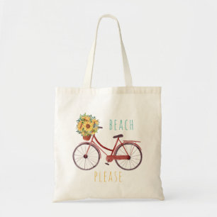 Vintage Bicycle With Sunflowers  Tote Bag