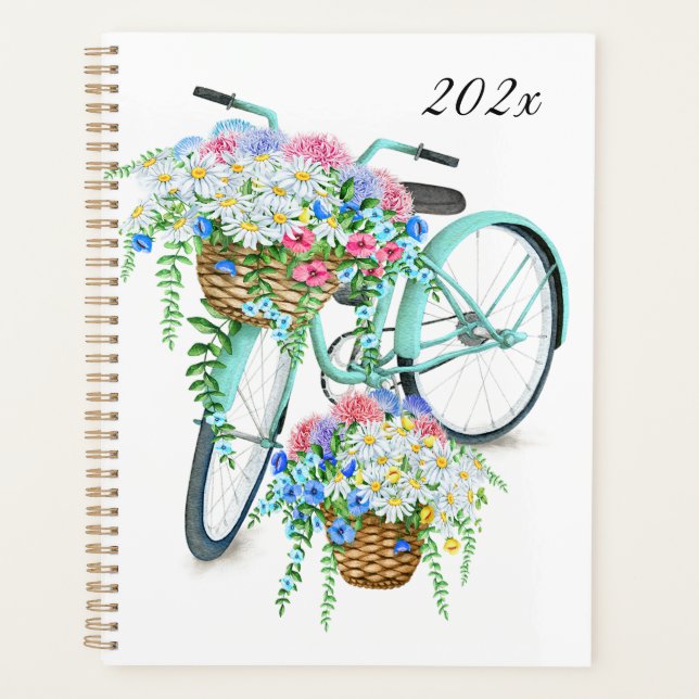 Vintage Bicycle Yearly Planner (Front)