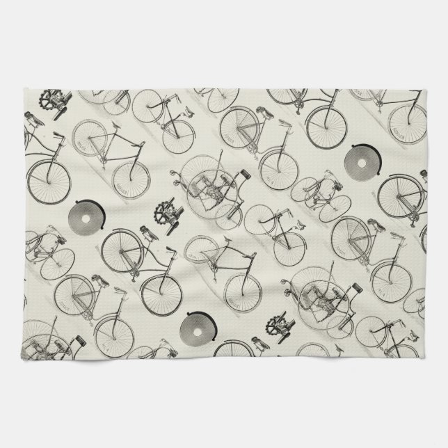 Vintage Bicycles Kitchen Towel (Horizontal)