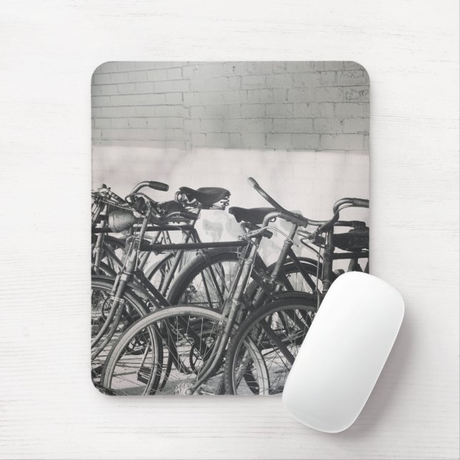 Vintage Bicycles Mouse Pad (With Mouse)