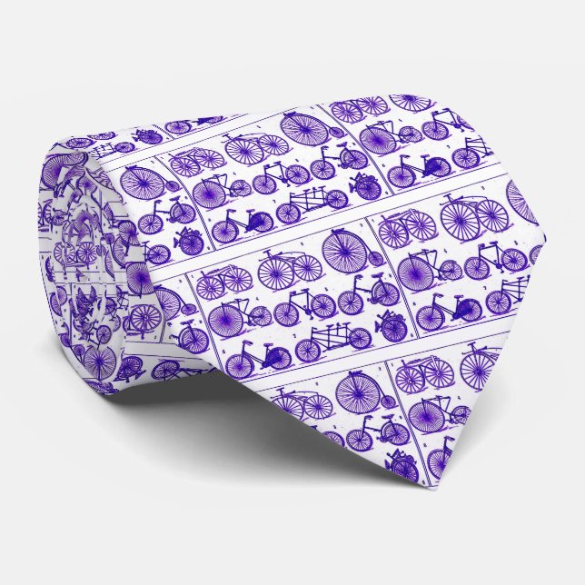 Vintage Bicycles Tie (Rolled)