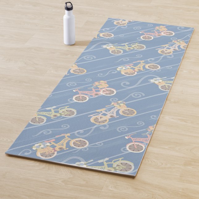 Vintage Bicycles Yoga Mat (In Situ)