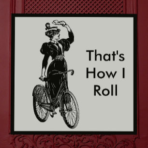 Vintage Bicyclist Magnet