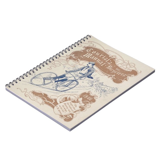 Vintage Bicyclists' Tourist Manual Notebook (Left Side)
