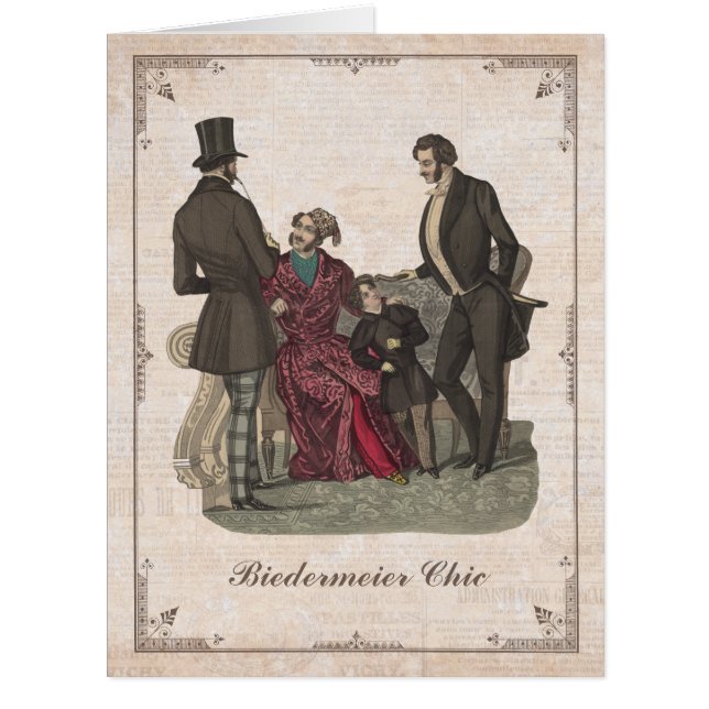 Vintage Biedermeier Gentlemen Anniversaire (Devant)