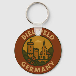 Vintage Bielefeld Germany Art Keychain