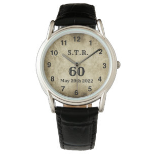 Vintage Big 60th Initials Watch