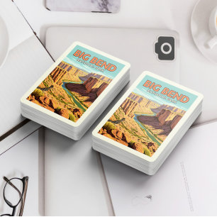 Vintage Big Bend National Park Playing Cards
