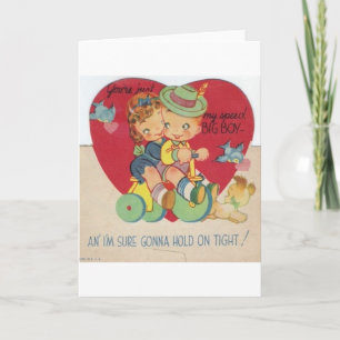 Vintage Big Boy Valentine's Day Card