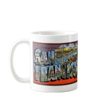 vintage BIG LETTER postcard San Francisco, CA