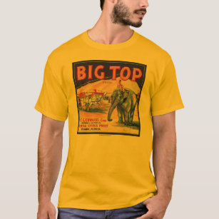 Tampa Florida Big Top Circus Elephant Orange Citrus Fruit Crate Label Art Print
