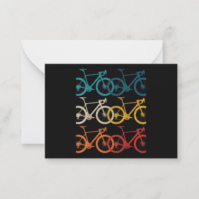 Vintage Bike Cycling Road Bike Racing Bicycle Card (Front)