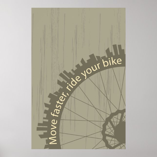 Vintage bike poster (Front)