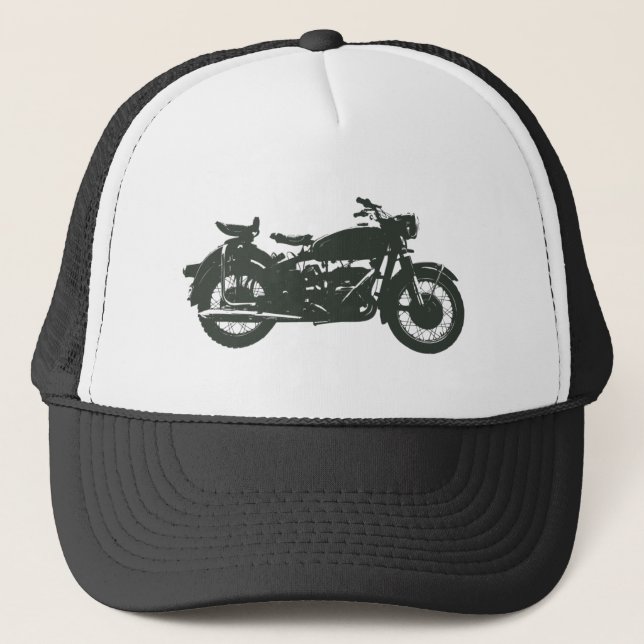 Vintage Bike Trucker Hat (Front)