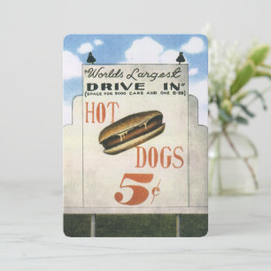 Vintage Billboard, Worlds Largest Drive In Hotdogs