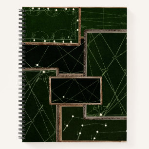 Vintage Billiards Table Pool Table Art Pool Shark Notebook