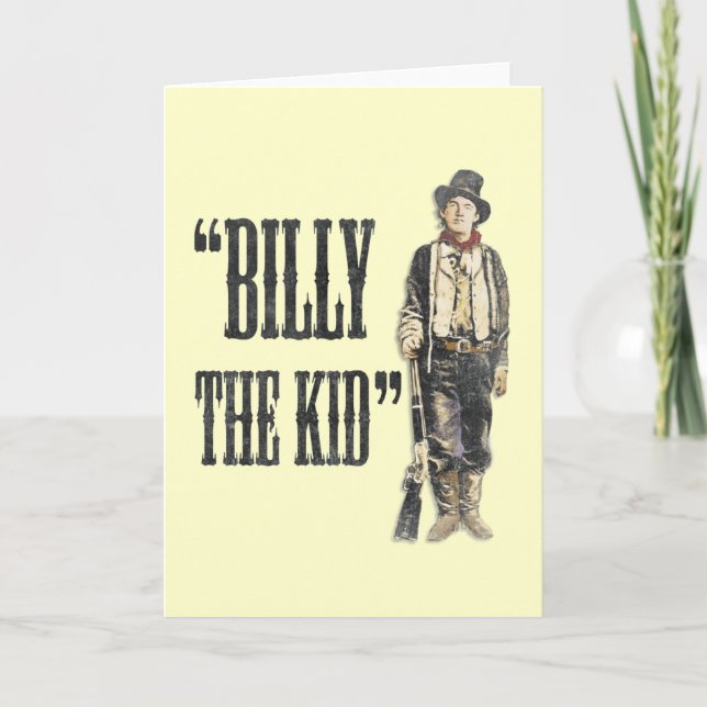 Vintage Billy the Kid Card (Front)