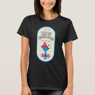 Vintage Bing Chilling Ice Cream Parlour Meme Quote T-Shirt