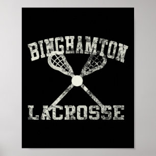 Vintage Binghamton Lacrosse Poster