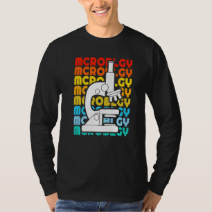 Vintage Biology Biologist Microscope Microbiology T-Shirt