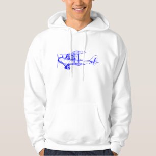 Vintage Biplane - Blue Hoodie