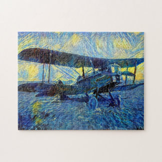 Vintage Biplane Jigsaw Puzzle