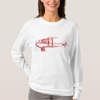 Vintage Biplane - Ruby Red
