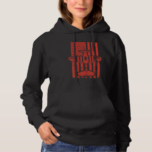 Vintage Biplane USA Flag  Pilot Airplane  5 Hoodie
